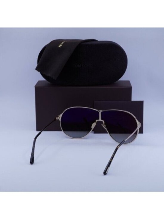 Tom Ford Gaia FT1174 28K Sunglasses Rose Gold Aviator Frame, Roviex Lenses main image 5